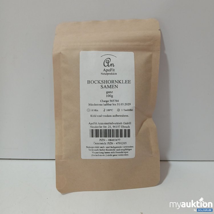 Artikel Nr. 957042: ApoFit Bockshornklee-Samen ganz, je 100g