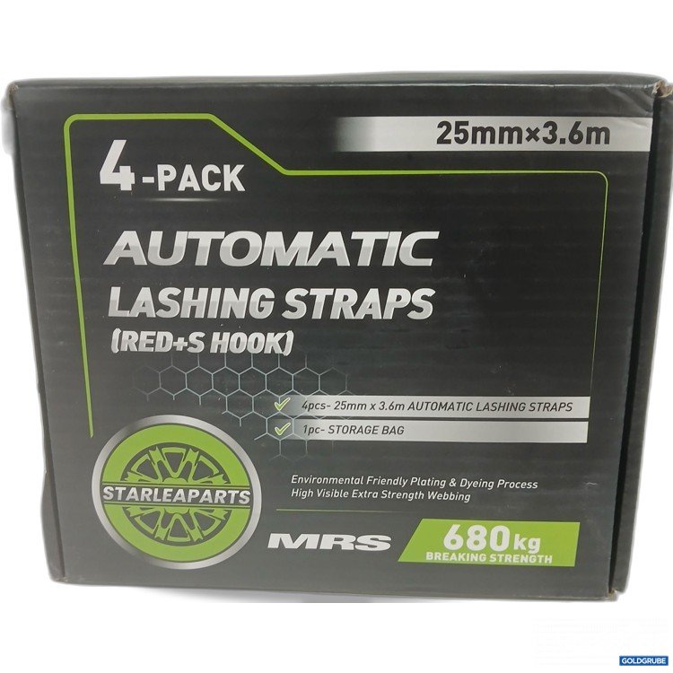 Artikel Nr. 979042 Artikel Nr. 979042: Automatic Lashing Straps (Red+S Hook) 25mmx3,6m