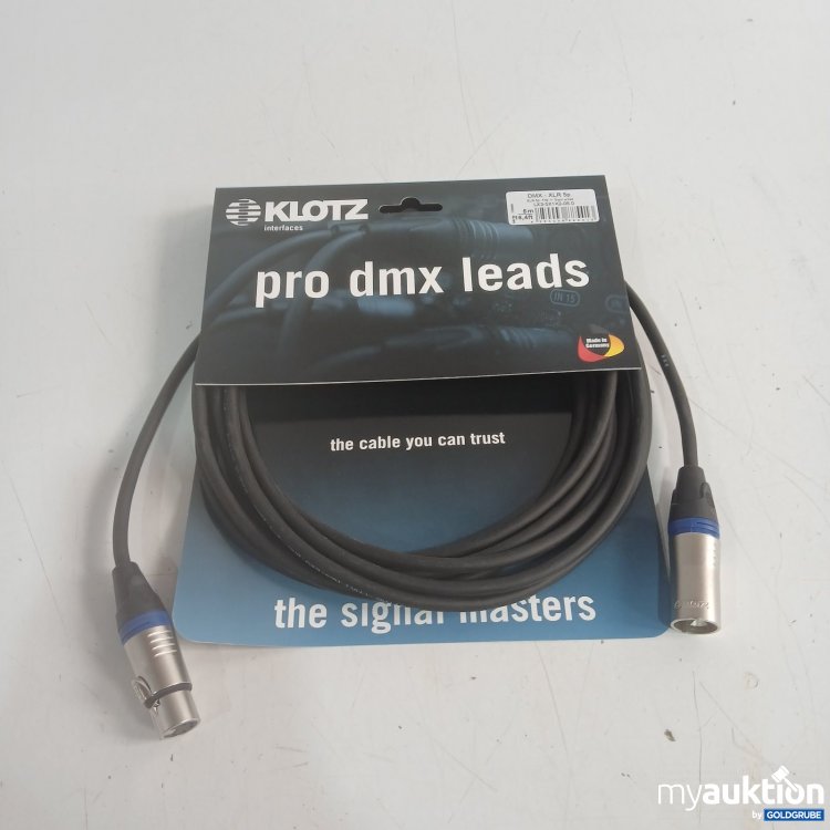 Artikel Nr. 469043 Artikel Nr. 469043: Klotz pro dmx leads - XLR 5p. 5 m