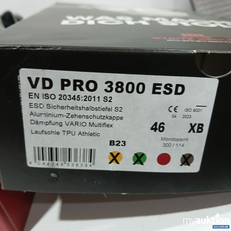 Artikel Nr. 915043: Steitz Secura Sicherheitsschuhe  VD Pro 3800 Esd