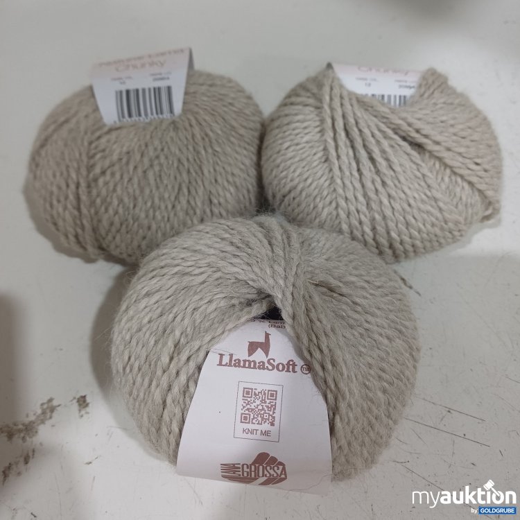 Artikel Nr. 932043 Artikel Nr. 932043: Lana Grossa Natural Lama Chunky, Graubeige, ca.4x70m