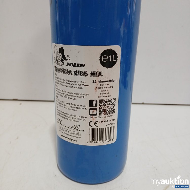 Artikel Nr. 464044: Jolly Tempera Kids Mix Malfarbe himmelblau 1L
