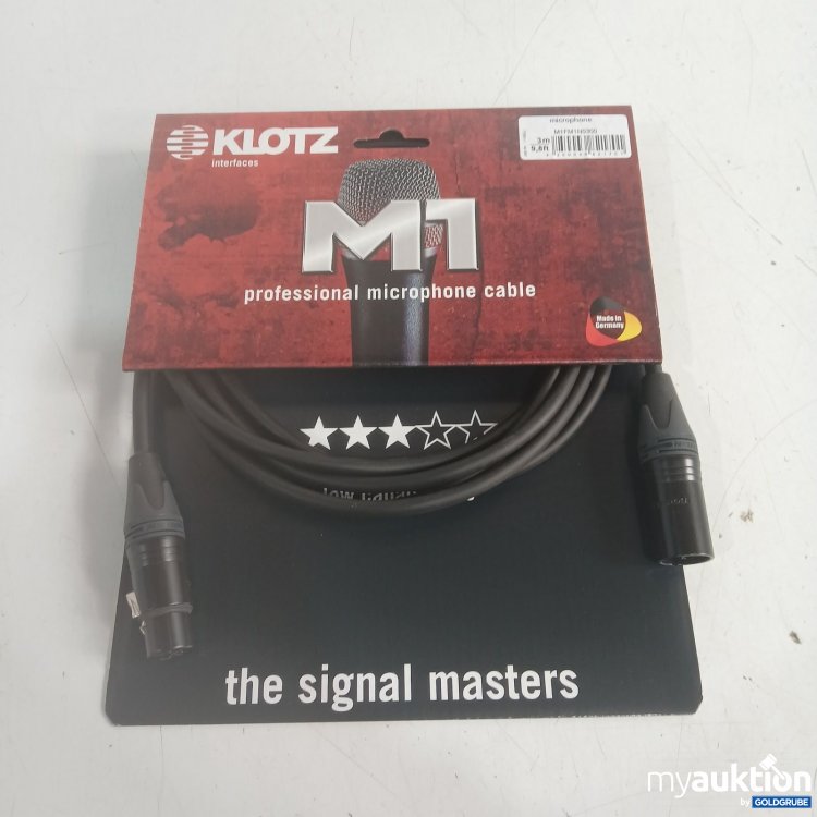 Artikel Nr. 469044: Klotz M1 professional microphone cable 3 m