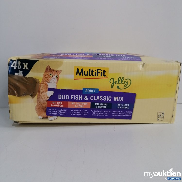Artikel Nr. 840044 Artikel Nr. 840044: Multifit Adult Katzenfutter Duo Fisch und Classic Mix 48x100g
