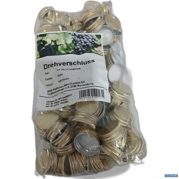 Artikel Nr. 904044: Drehverschluss Gold 100 Stück
