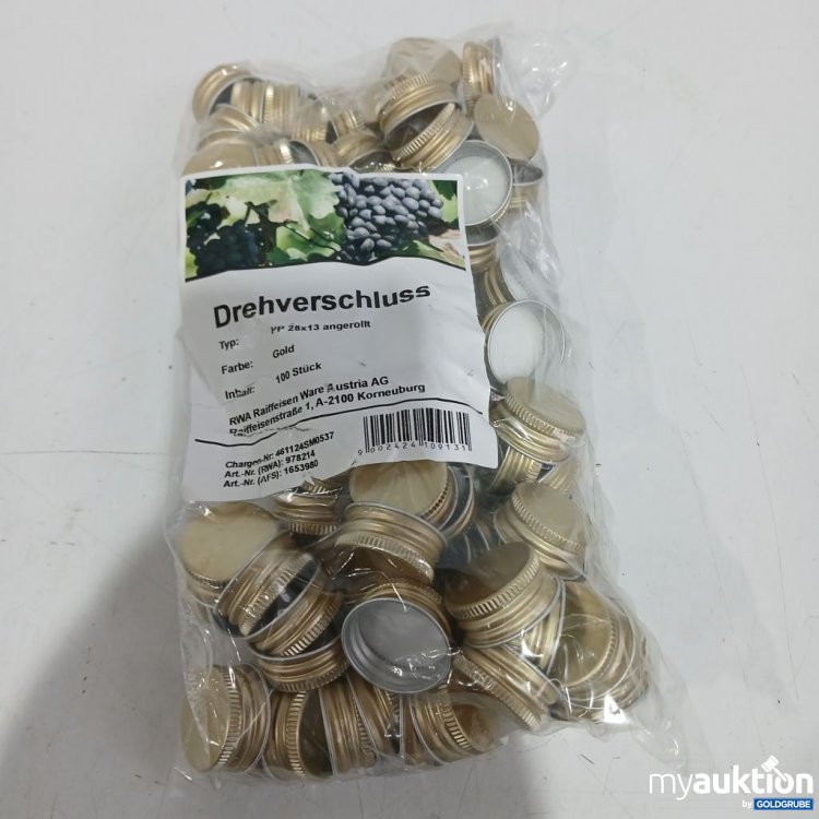 Artikel Nr. 904044: Drehverschluss Gold 100 Stück