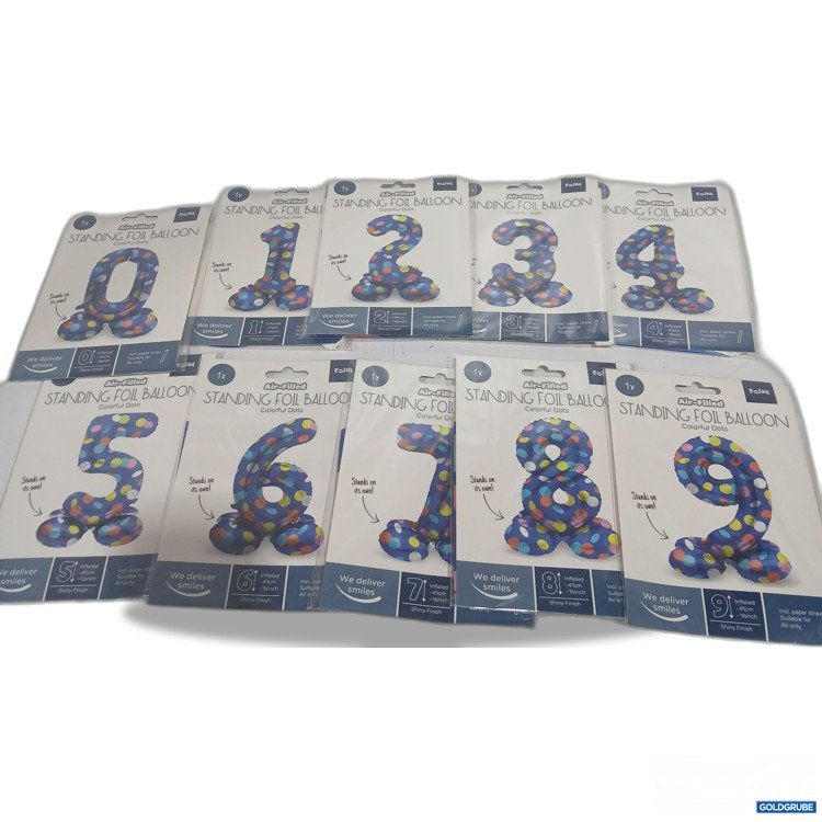 Artikel Nr. 929044: Air-Filled Standing Foil Balloon 0-9 