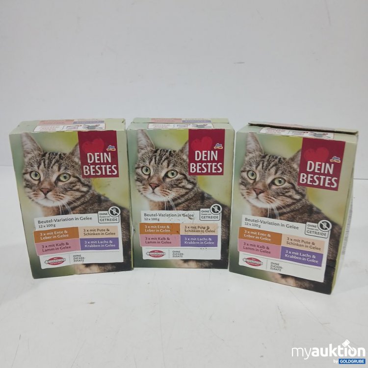 Artikel Nr. 954044: Dein Bestes Katzenfutter Beutel-Variation in Gelee 3x12x100 g