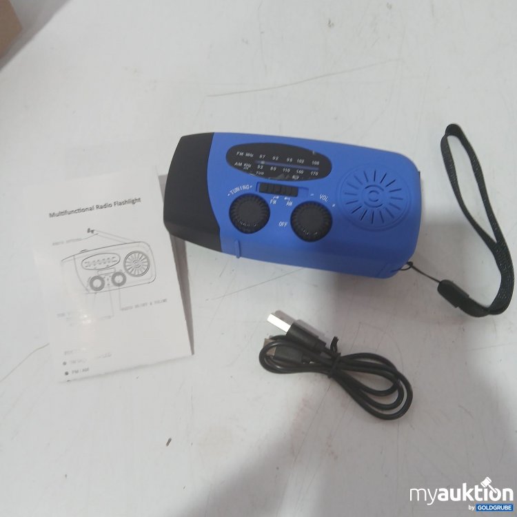 Artikel Nr. 989044 Artikel Nr. 989044: Solar Crank Radio HY-088 blau/schwarz