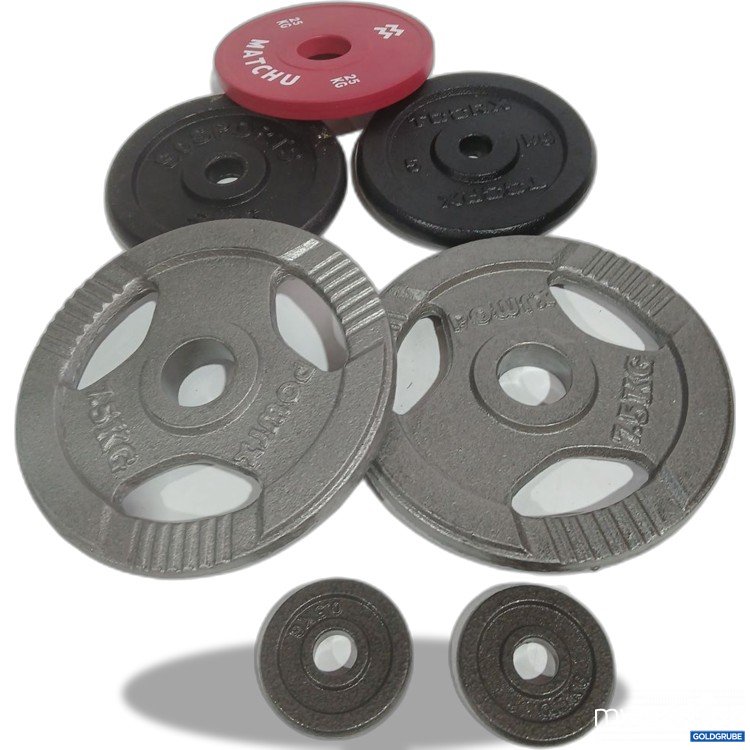 Artikel Nr. 994044 Artikel Nr. 994044: Diverse Gewichtsscheiben 2x5kg 2x7,5kg 2x0,5kg 1x2,5kg