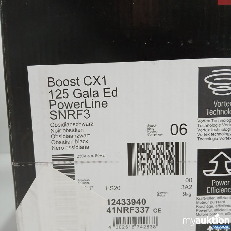 Artikel Nr. 362045 Artikel Nr. 362045: Miele Boost CX1 125Gala Ed PowerLine SNRF3 Obsidianschwarz