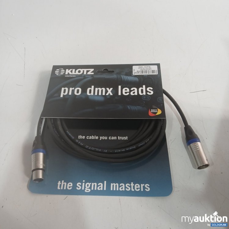 Artikel Nr. 469045 Artikel Nr. 469045: Klotz pro dmx leads - XLR 5p. 5 m