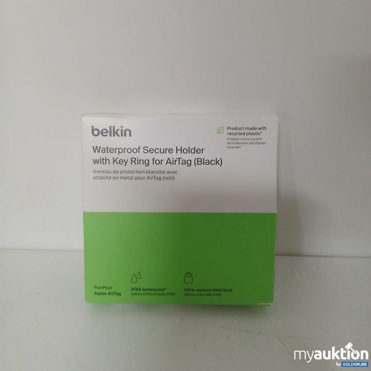 Artikel Nr. 902045: Belkin Waterproof Secure Holder with Key Ring for AirTag Black