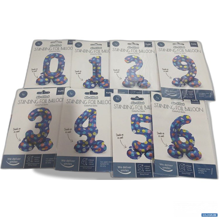 Artikel Nr. 929045: Air-Filled Standing Foil Balloon 0-6 / 9 