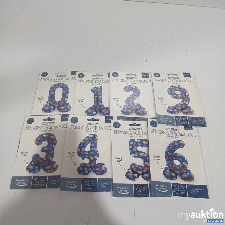 Artikel Nr. 929045: Air-Filled Standing Foil Balloon 0-6 / 9 