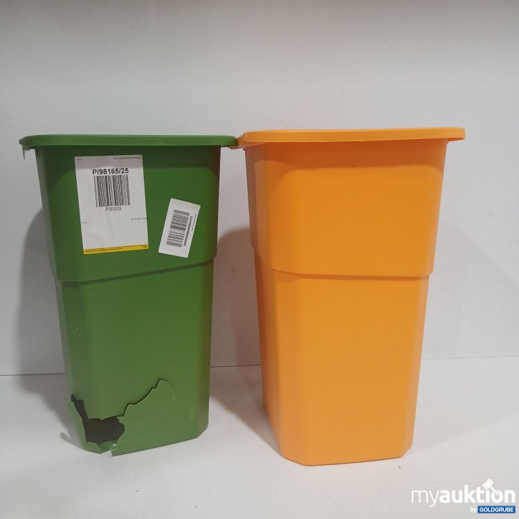 Artikel Nr. 958045: Kunststoff Mülleimer 2er Set ca. 54cm 