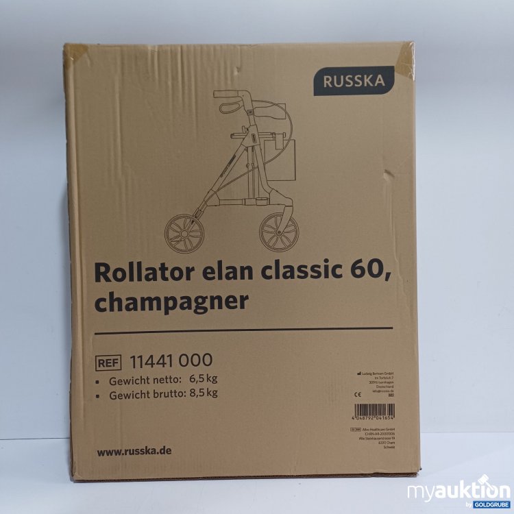 Artikel Nr. 961045 Artikel Nr. 961045: Russka Rollator elan classic 60, champagner 11441000