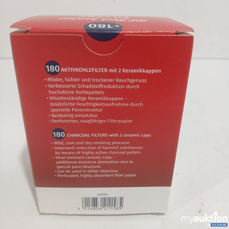 Artikel Nr. 979045 Artikel Nr. 979045: Vauen Dr Perl Junior 9mm Aktivkohle Filter 180Stk