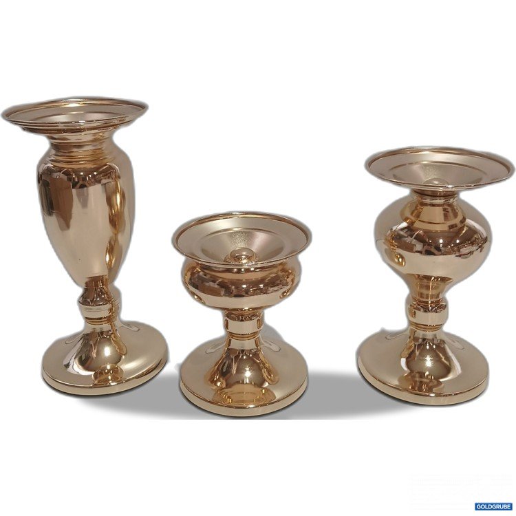 Artikel Nr. 983045: Sziqiqi 3Stk Kerzenständer (Gold)