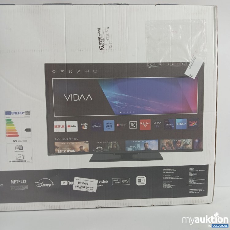 Artikel Nr. 362046 Artikel Nr. 362046: Toshiba Vidaa 4K Ultra HD Smart TV 50" / 126cm 50UV3463DA