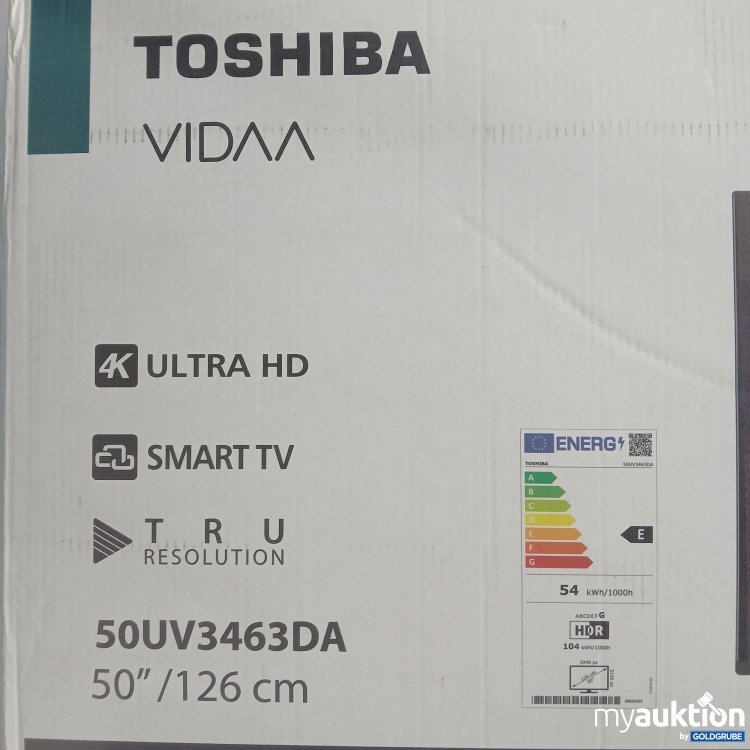 Artikel Nr. 362046 Artikel Nr. 362046: Toshiba Vidaa 4K Ultra HD Smart TV 50" / 126cm 50UV3463DA
