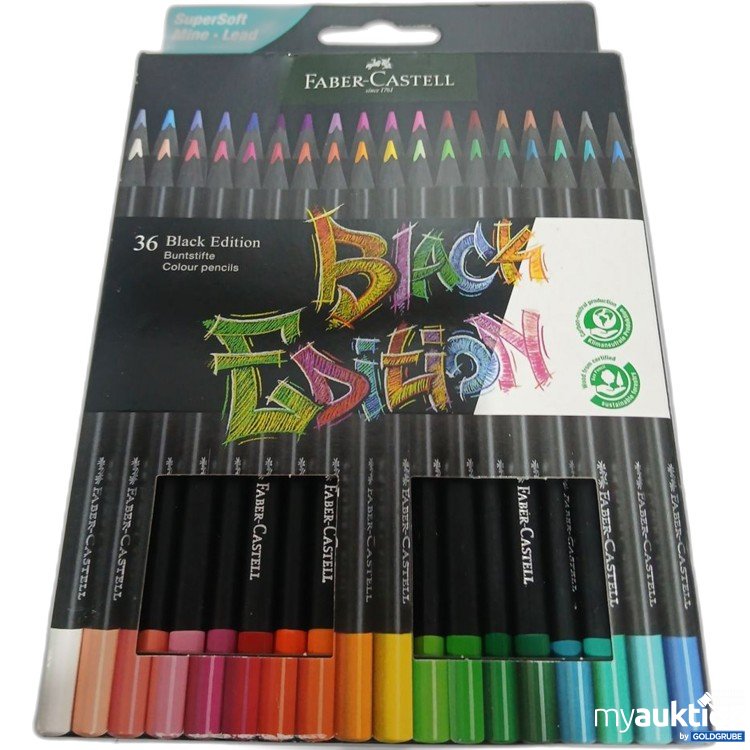 Artikel Nr. 920046: Faber-Castell Black Edition Buntstifte 36 Stück