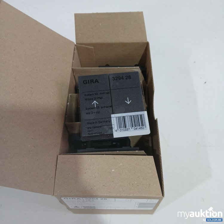 Artikel Nr. 443047: Gira System55 Anthrazit Wippe 2f Pfeil 329428 10Stk