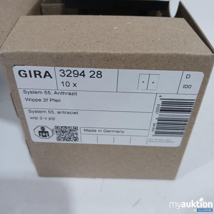 Artikel Nr. 443047: Gira System55 Anthrazit Wippe 2f Pfeil 329428 10Stk