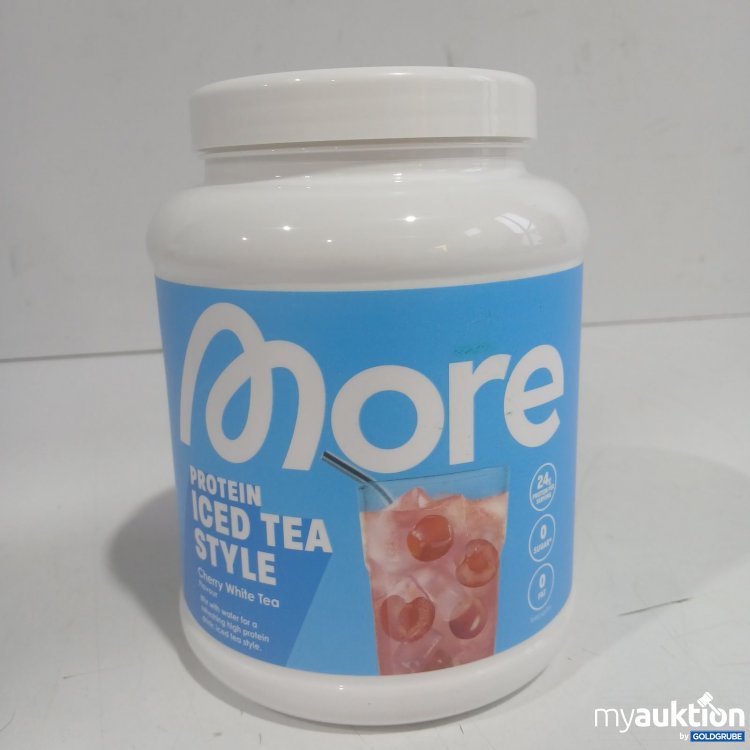 Artikel Nr. 465047 Artikel Nr. 465047: More Protein Iced Tea Style Cherry White 600g