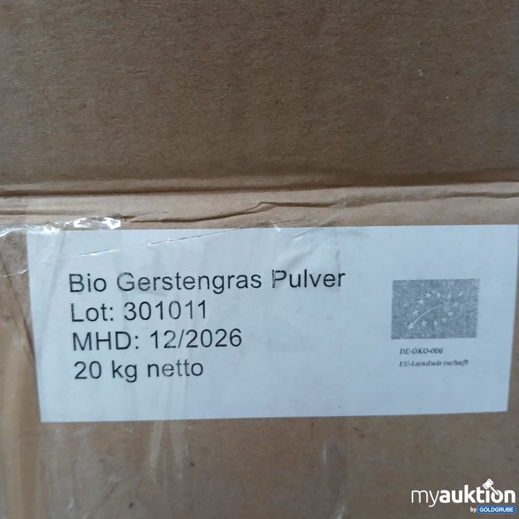 Artikel Nr. 813047 Artikel Nr. 813047: Bio Gerstengras Pulver 20kg