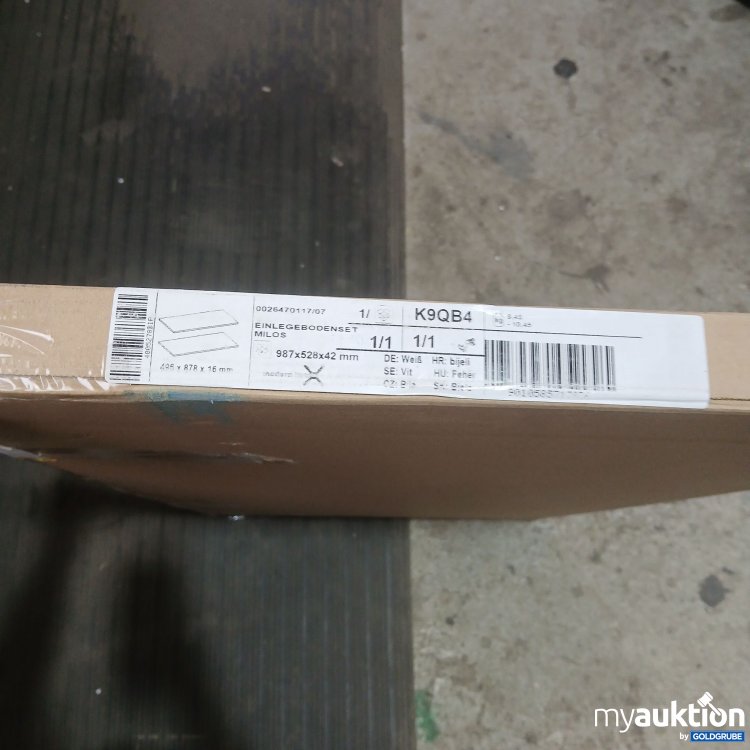Artikel Nr. 987047: Mömax Einlegebogenset Milos 496x878x16mm Weiß K9QB4 
