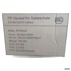 Artikel 447047: Tabepack PP Deckel für Salatschale 1300ml 300Stk