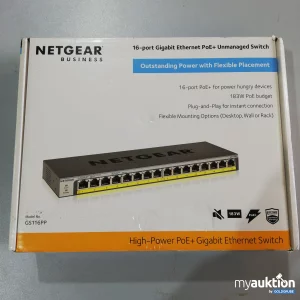 Auktion Netgear 16 Port Gigabit Ethernet PoE + Unmanaged Switch 