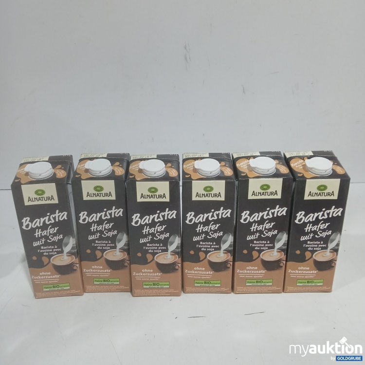 Artikel Nr. 465048: Alnatura Barista Hafer mit Soja ohne Zuckerzusatz je 6x 1L
