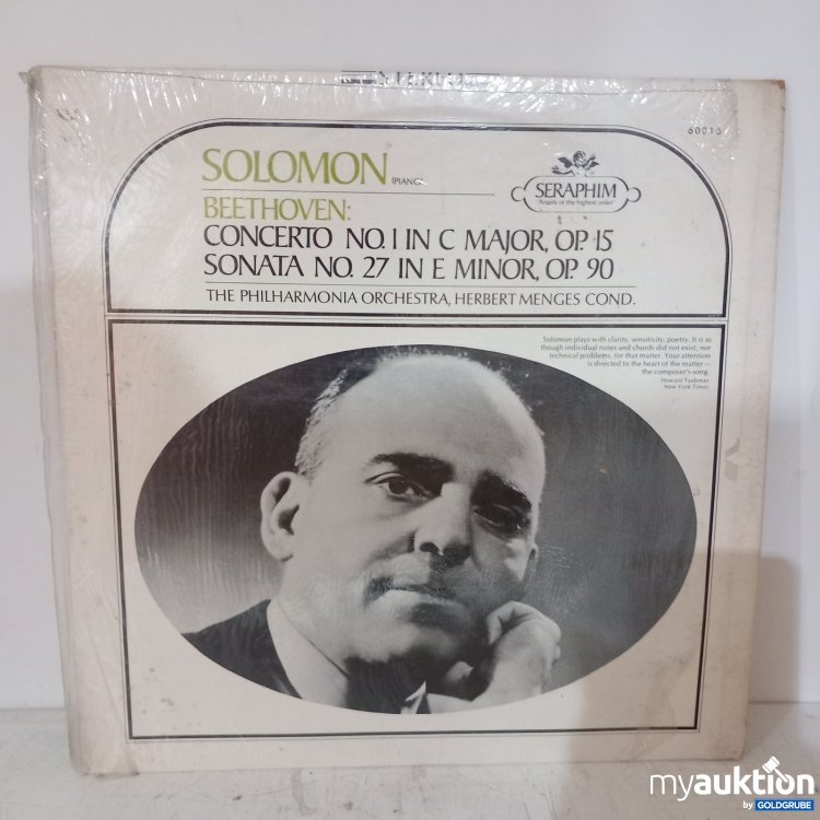 Artikel Nr. 470048 Artikel Nr. 470048: Solomon Beethoven Concerto No. 1 in C Major Op. 15 Sonata 27 E Minor 90 Schallplatte