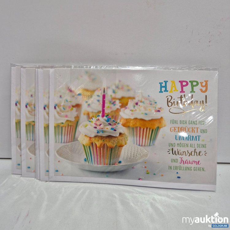 Artikel Nr. 820048 Artikel Nr. 820048: Goldbeck Lichtblicke Geburtstagskarten mit Cupcakes 6x