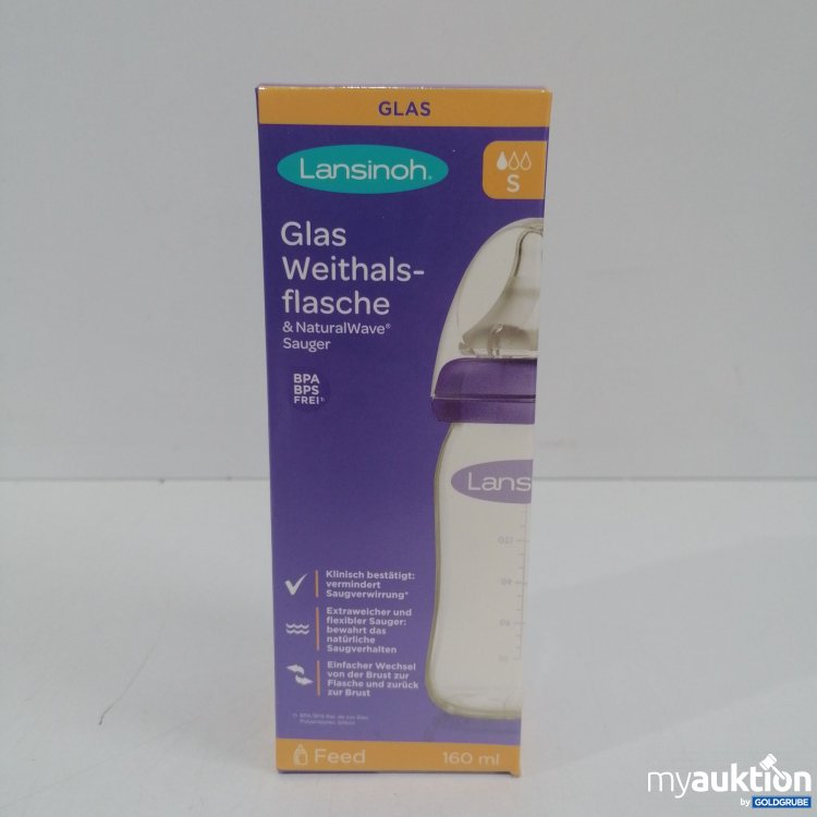 Artikel Nr. 860048 Artikel Nr. 860048: Lansinoh Glas Weithalsflasche S, 160ml
