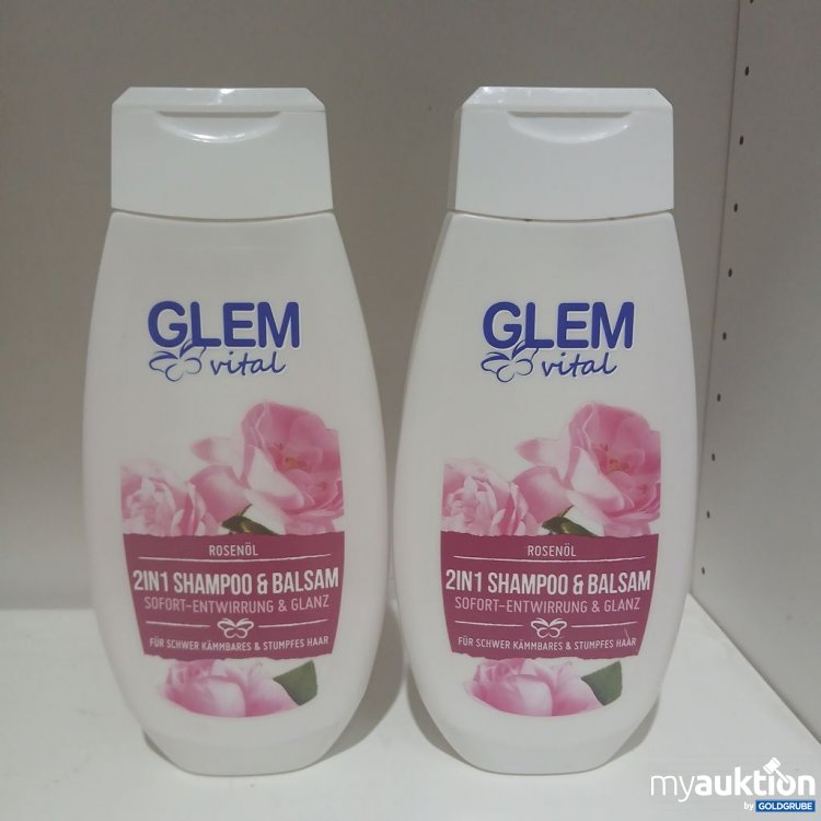 Artikel Nr. 982048: GLEM vital 2in1 Shampoo & Balsam Rosenoil 2 Stk