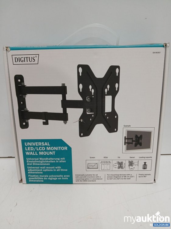 Artikel Nr. 998048 Artikel Nr. 998048: Digitus Universal LED/LCD Monitor-Wandhalterung DA-90357