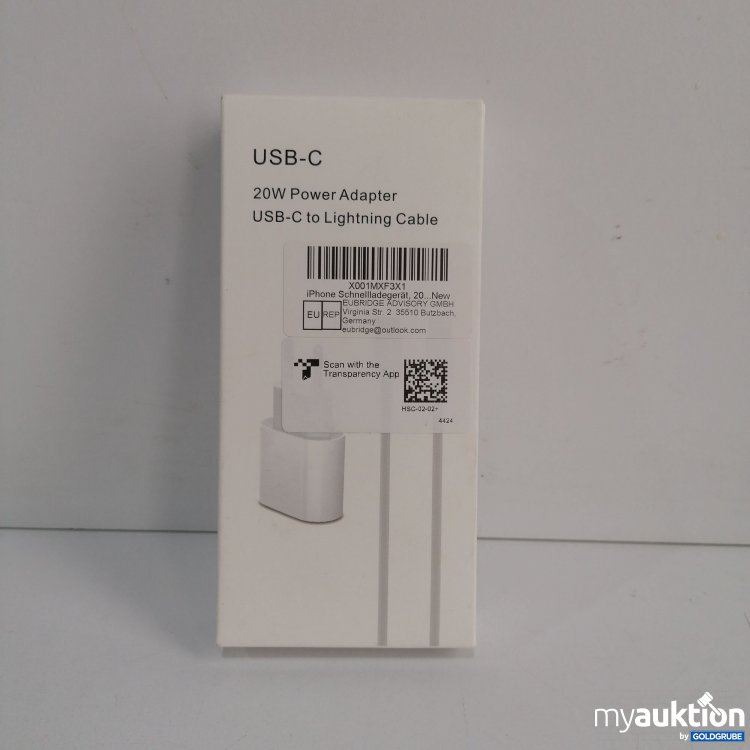 Artikel Nr. 826049 Artikel Nr. 826049: USB-C 20 W Power Adapter