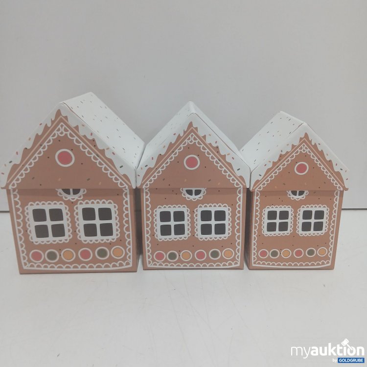 Artikel Nr. 940049 Artikel Nr. 940049: Häuser-Schachteln Lebkuchenhaus 3Größen