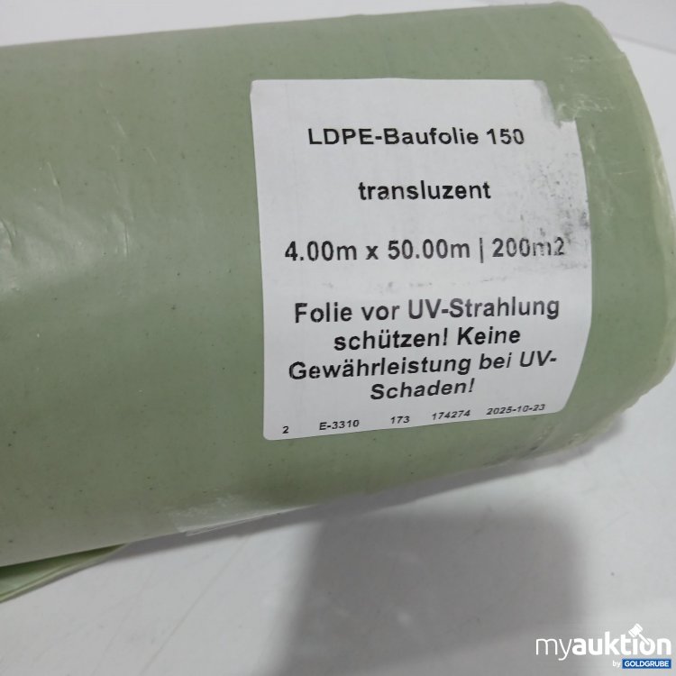 Artikel Nr. 969049: LDPE Baufolie 150 4m x 50m  200m²