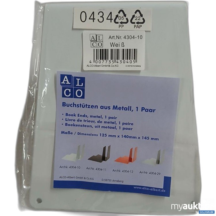 Artikel Nr. 978049: ALCO Buchstützen aus Metall
