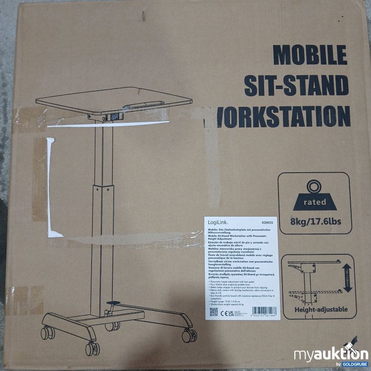 Artikel Nr. 437050 Artikel Nr. 437050: Logilink Mobile Sit-Stand Workstation