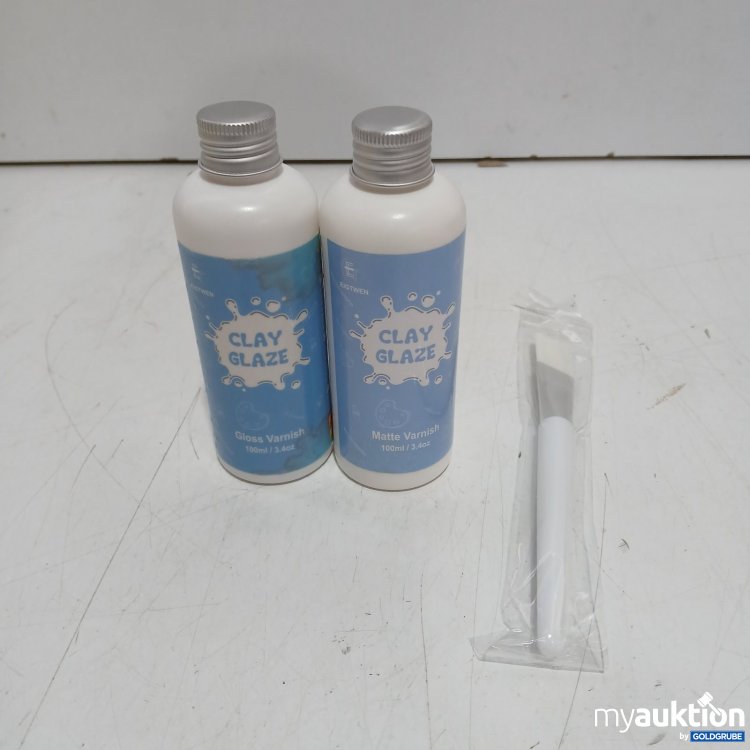 Artikel Nr. 464050: Clay Glaze Lack 2x100ml Gloss und Matte Varnish mit Pinsel