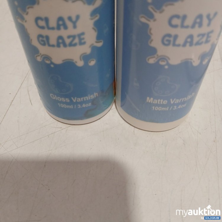 Artikel Nr. 464050: Clay Glaze Lack 2x100ml Gloss und Matte Varnish mit Pinsel