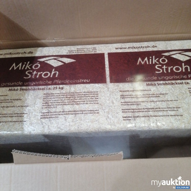 Artikel Nr. 718050: Miko Stroh Strohhäcksel 25kg