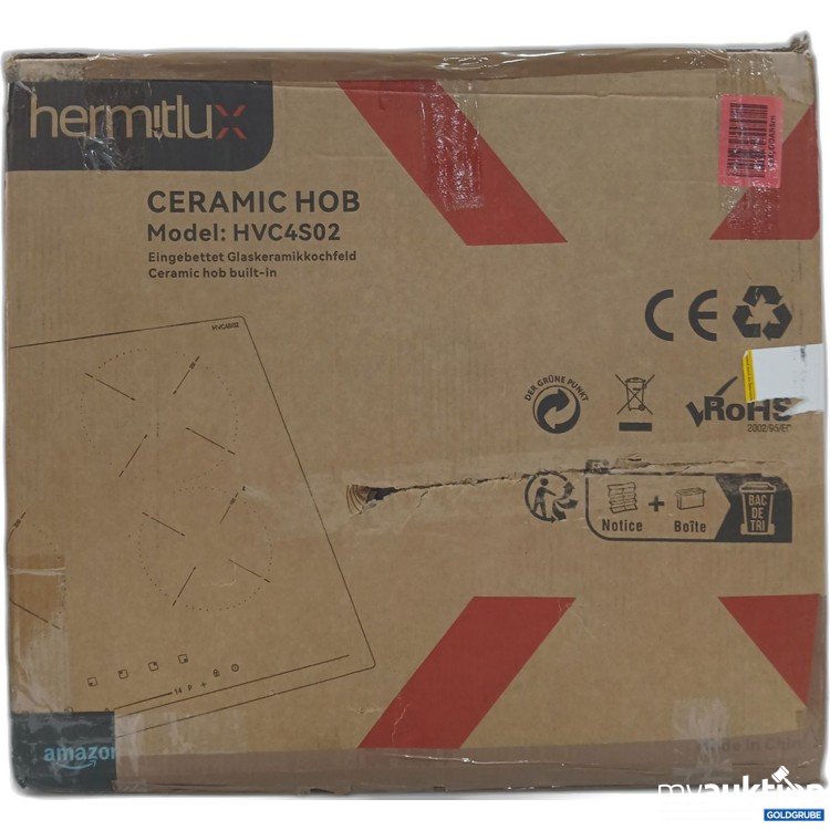 Artikel Nr. 960050: Hermitlux Ceramic Hob Model: HVC4S02 Glaskeramikkochfeld 