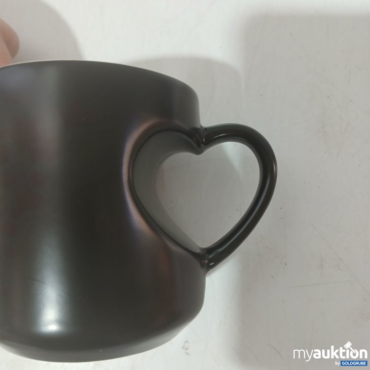 Artikel Nr. 989050 Artikel Nr. 989050: Diverse Kaffetasse schwarz mit Herz-Henkel