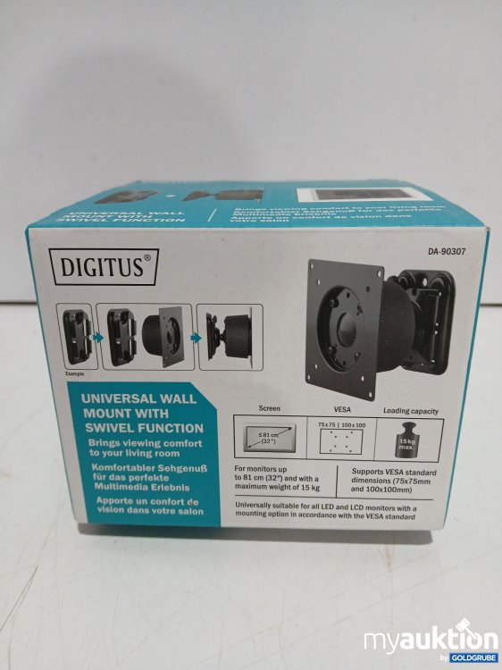 Artikel Nr. 998050 Artikel Nr. 998050: Digitus Universal Wandhalterung links/rechts drehbar DA-90307